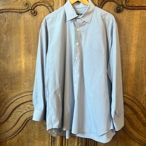Gitman Bros Men's Light Blue Dress Shirt 17.5/35